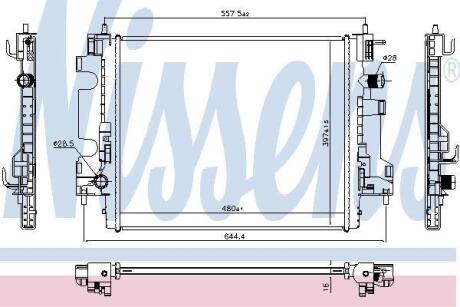 Радiатор NISSENS 637659