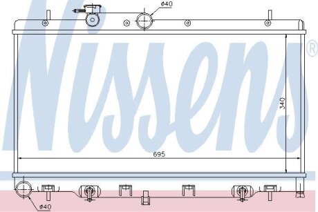 Радiатор NISSENS 64114