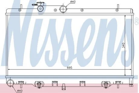 Радiатор NISSENS 64114