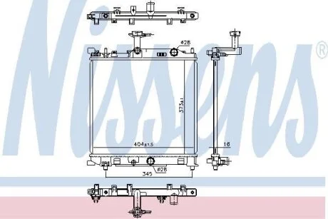 Радiатор NISSENS 641777