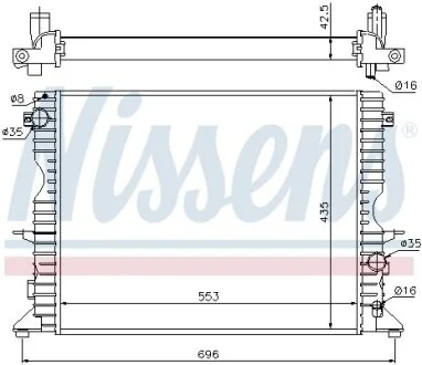 Радiатор NISSENS 64311A