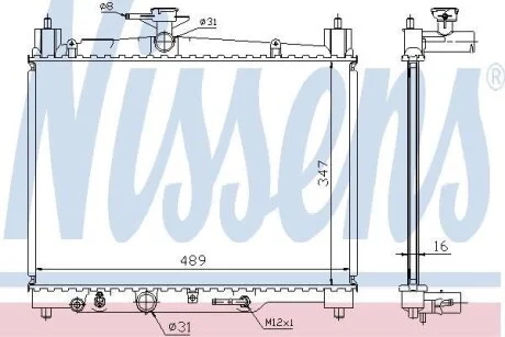 Радiатор NISSENS 64801