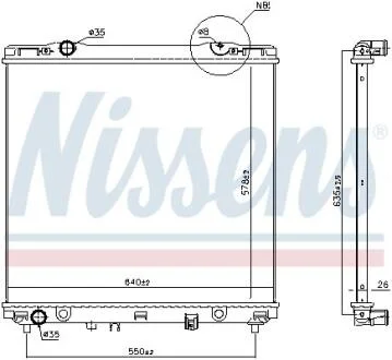 Радіатор охолоджування NISSENS 66773