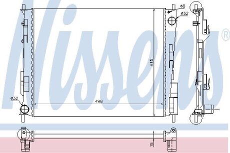Радiатор NISSENS 67286