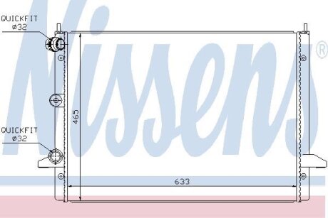 Радiатор NISSENS 67303