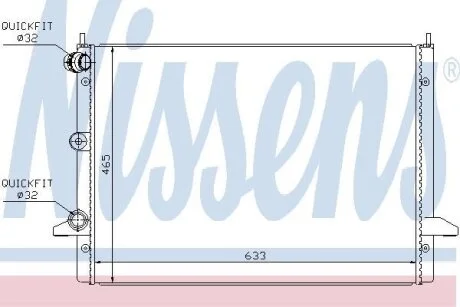 Радiатор NISSENS 67303
