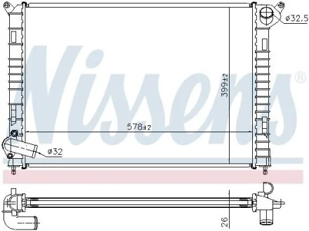 Радіатор NISSENS 69703A