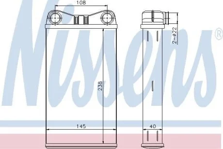 Радіатор пічки First Fit NISSENS 70227