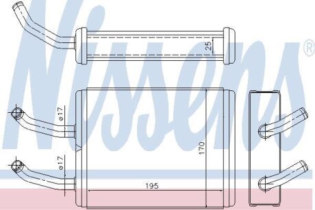 Радіатор пічки NISSENS 77511 (фото 1)