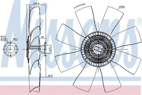 Віскомуфта NISSENS 86026