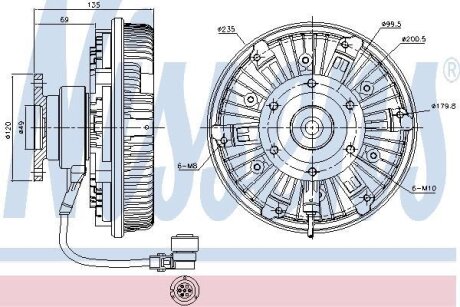 Віскомуфта NISSENS 86077