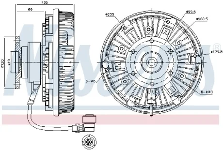 Віскомуфта NISSENS 86077