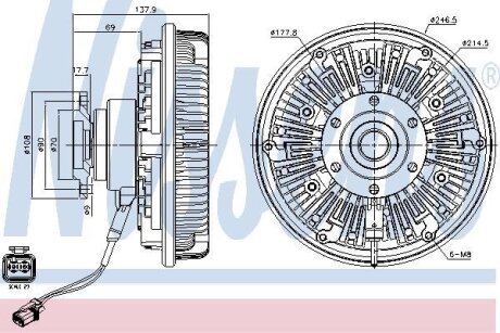 Віскомуфта NISSENS 86102