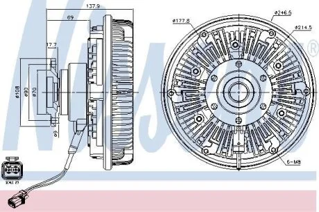 Віскомуфта NISSENS 86102
