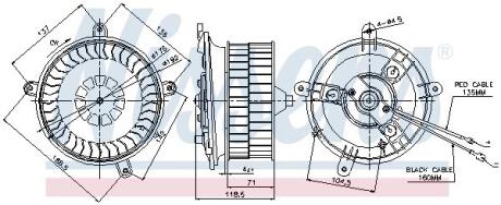 Компресор салону NISSENS 87041