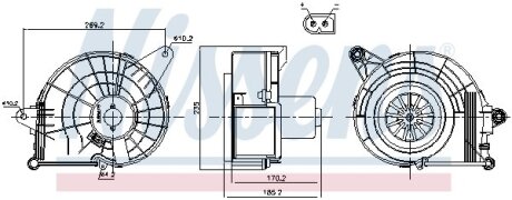 Компресор салону NISSENS 87500