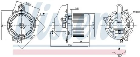 Компресор салону NISSENS 87501