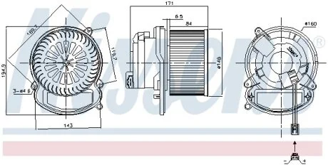 Компресор салону NISSENS 87504