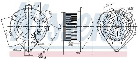 Компресор салону NISSENS 87798