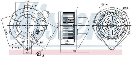 Компресор салону NISSENS 87798