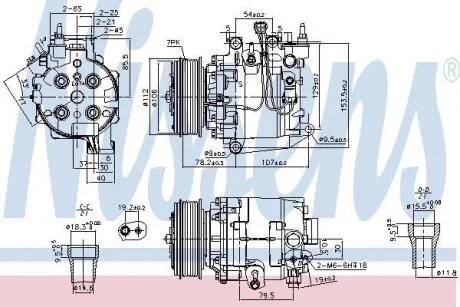 Компресор кондиціонера NISSENS 890167
