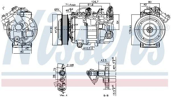 Компресор NISSENS 890763 (фото 1)
