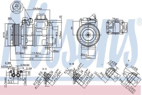 Компресор кондицiонера NISSENS 89093