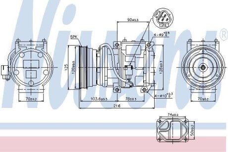 Компресор кондицiонера NISSENS 89098