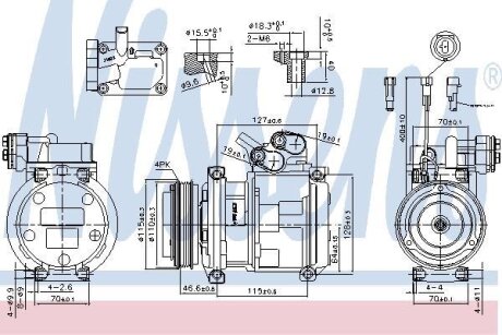 Компресор кондицiонера NISSENS 89329