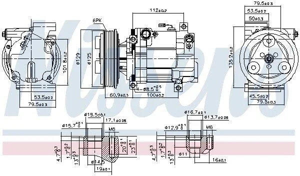 Компресор кондиціонера First Fit NISSENS 89549 (фото 1)