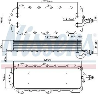 Охолоджувач мастила NISSENS 90947