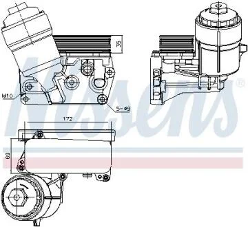 Радіатор охолодження оливи NISSENS 91310