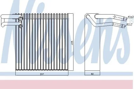 Випарник кондиціонера NISSENS 92188