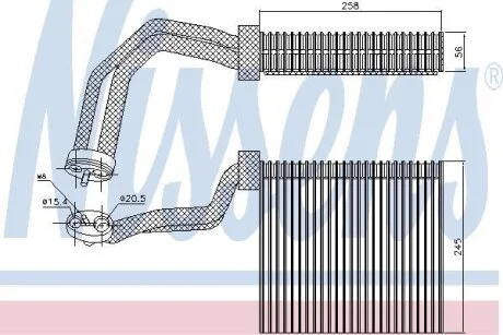 Випарювач кондиціонера NISSENS 92293