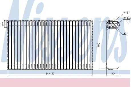Випарник кондицiонера NISSENS 92310