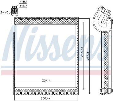Випарювач кондиціонера NISSENS 92338