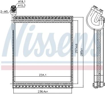 Випарювач кондиціонера NISSENS 92338