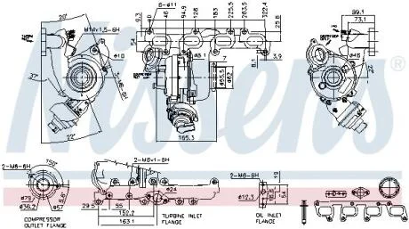 Турбіна GOLF/CADDY/PASSAT 1.6 09-15 NISSENS 93076