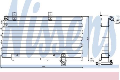 Радiатор кондицiонера NISSENS 94000