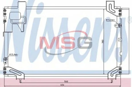 Радіатор кондиціонера NISSENS 940020