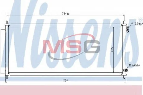 Конденсер кондиціонера NISSENS 940051