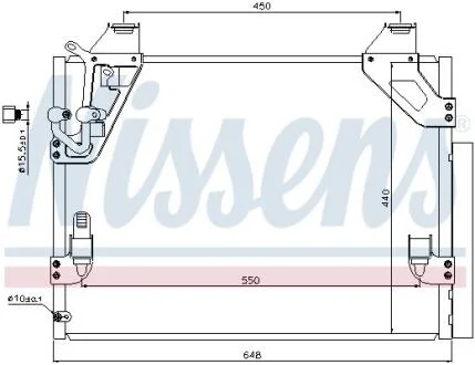 Радіатор кондиціонера NISSENS 940082