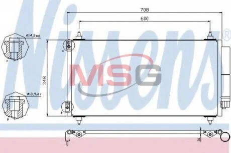 Конденсер кондиціонера NISSENS 940146