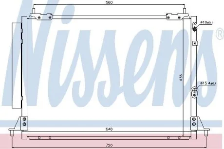 Радiатор кондицiонера NISSENS 940188