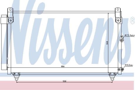 Радiатор кондицiонера NISSENS 940191