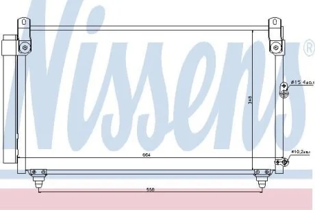Радiатор кондицiонера NISSENS 940191