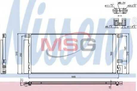 Радіатор кондиціонера NISSENS 940388