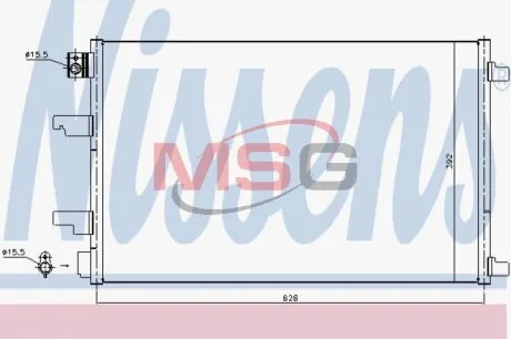 Радіатор кондиціонера NISSENS 940402