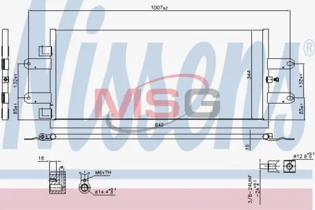 Радіатор кондиціонера NISSENS 940440