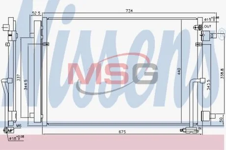 Радіатор кондиціонера First Fit NISSENS 940452